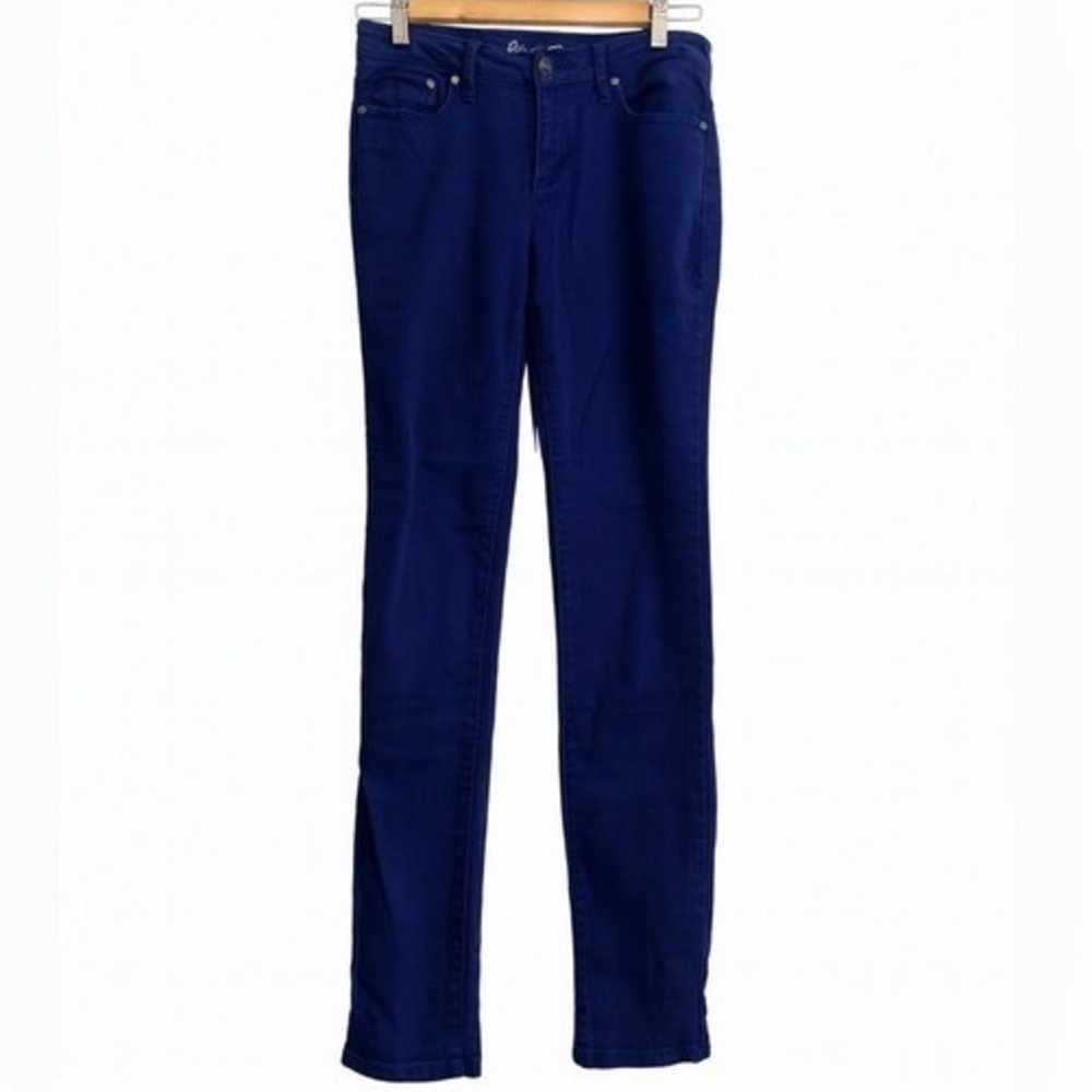 Kenneth Cole Purple Skinny Jeans Size 27 Y2K Stretch Denim Statement Pants